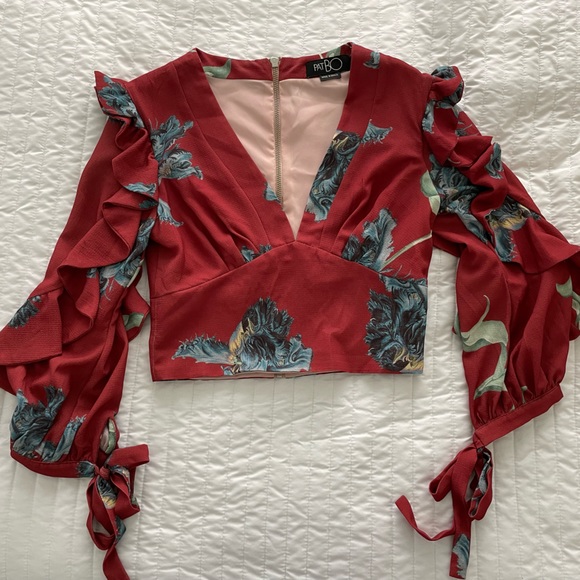 PatBO Ruffle Detail Top - Picture 2 of 4